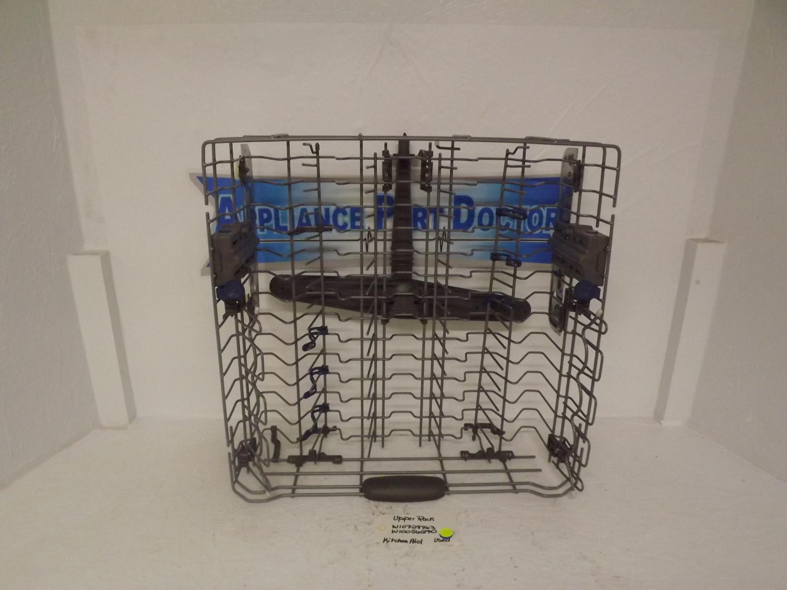 KitchenAid Dishwasher W10728863 W10056270 Upper Rack Used KitchenAid Dishwasher W10728863 W10056270 Upper Rack Used